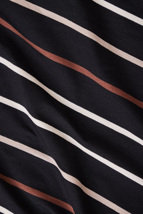 Nova Stripe Jersey (Tencel-Baumwolle) schwarz - FinasIdeen