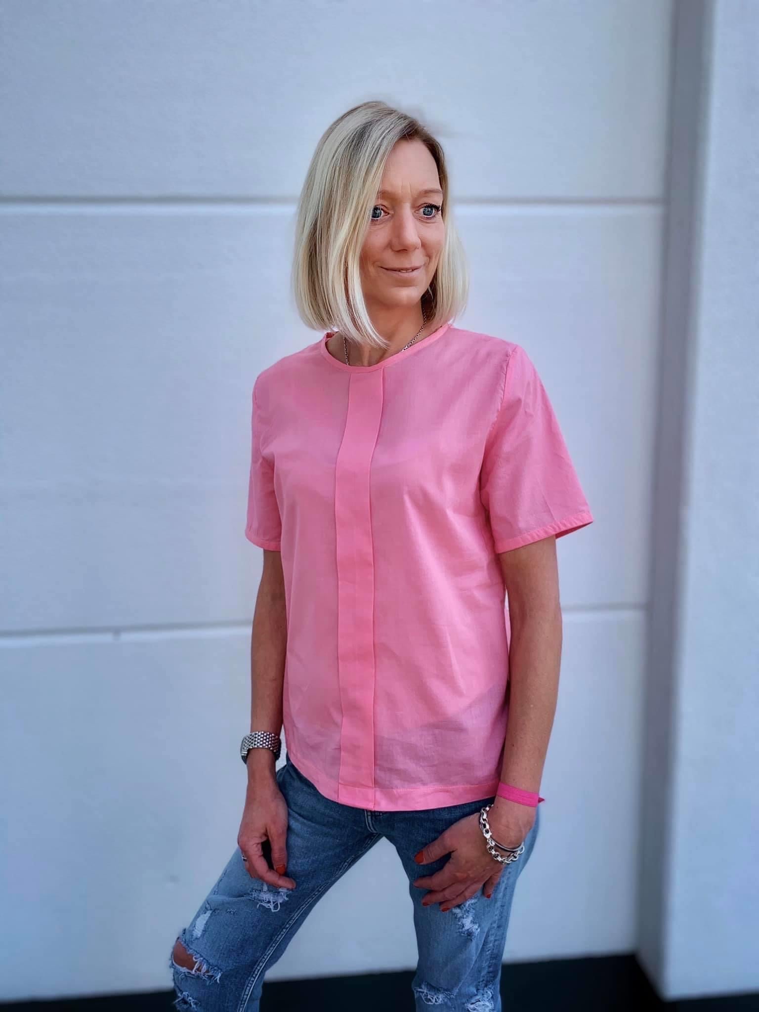 Paula - klassische Bluse mit cooler Quetschfalte (Papierschnittmuster) - FinasIdeen