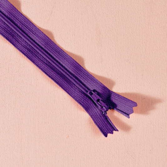 Reißverschluss majestic purple 20cm - sichtbar - FinasIdeen