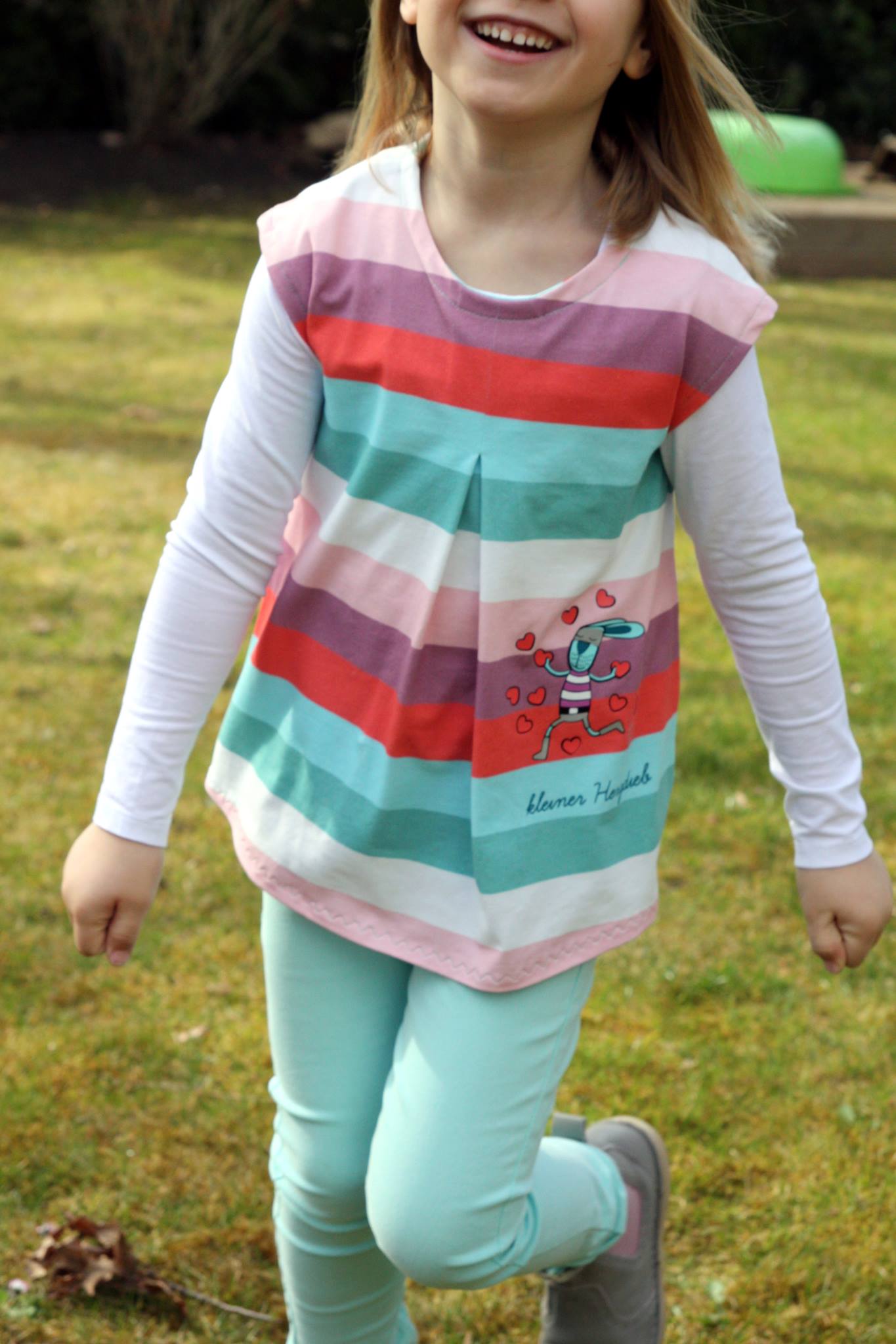 SunnyMe Kids - Mädchen Shirt mit Kellerfalte - FinasIdeen