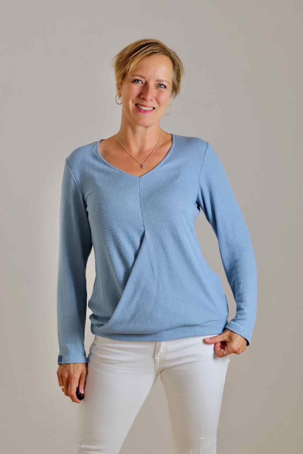 Trim Knit jeansblau (Viskosefeinstrick) - FinasIdeen