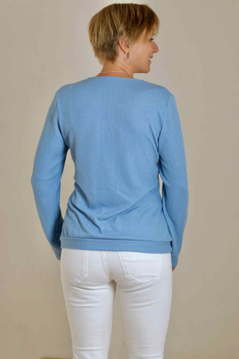 Trim Knit jeansblau (Viskosefeinstrick) - FinasIdeen